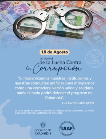 18 DE AGOSTO, DIA NACIONAL DE LA LUCHA CONTRA LA CORRUPCIÓN